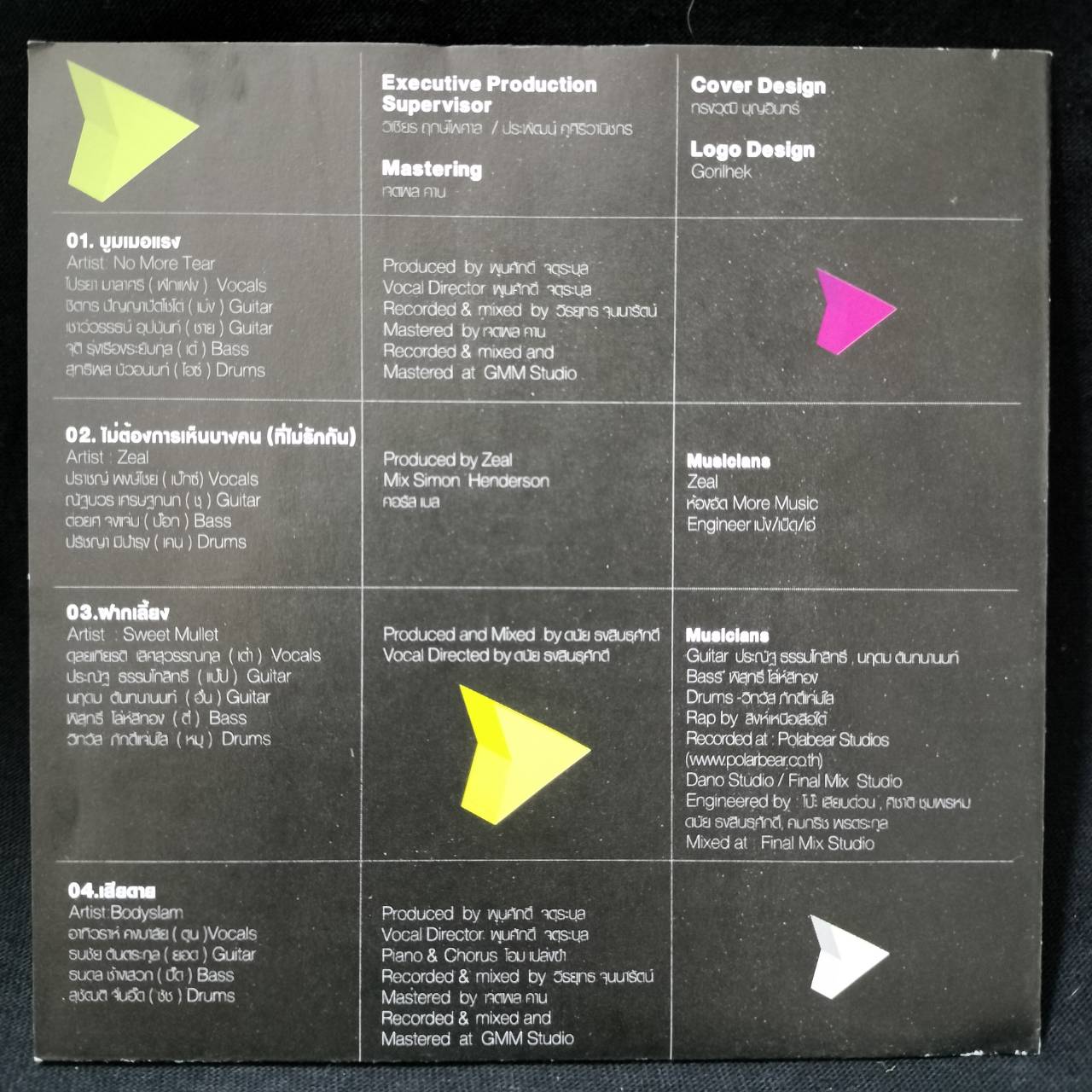 GRAMMY – Play Project / กล่องกระดาษเก่าเก็บ / สติ๊กเกอร์ของแถมไม่ครบ / แผ่นดี