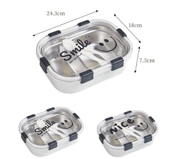 รับผลิต,กล่องข้าวสแตนเลส,กล่องใส่อาหาร,กล่องใส่ข้าวพร้อมช้อนส้อมพลาสติก,สกรีนโลโก้