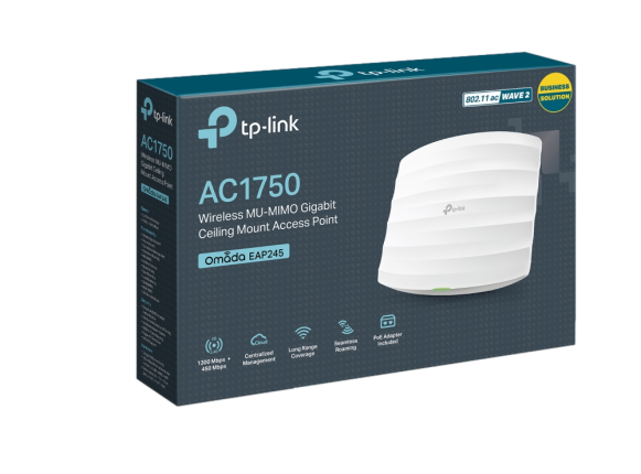 TP-LINK EAP245 AC1750 WIRELESS MU-MIMO GIGABIT ACCESS POINT