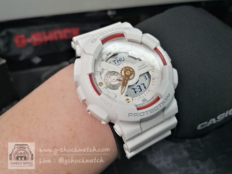 CASIO G-SHOCK นาฬิกาข้อมือ นาฬิกากันน้ำ นาฬิกาของแท้ ประกันศูนย์ CMG 1 ปี รุ่น GA-110DDR-7A