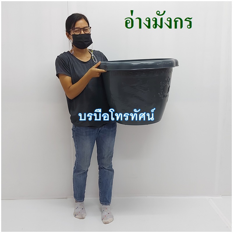กระถางต้นไม้ อ่างมังกรปลูกดอกบัวขนาดใหญ่ อ่างบัวพลาสติก