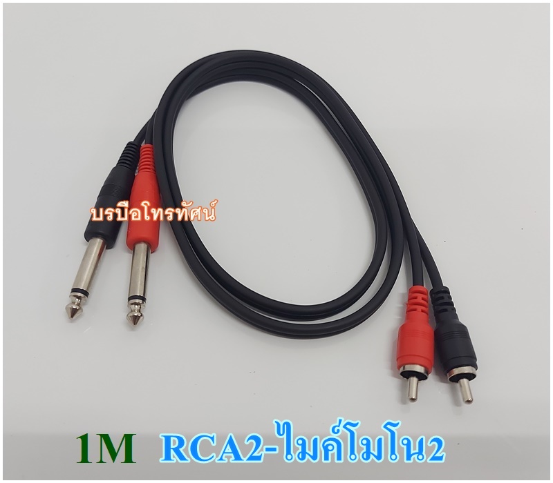 สายนำสัญญาณเสียง สายแปลงไมค์โมโน2 ออก