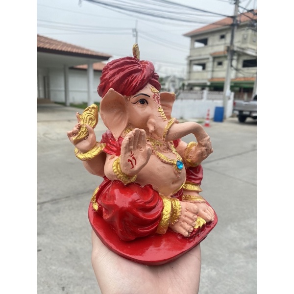 พระพิฆเนศ ปางขจัดหนี้ ปางรีนาโมจัน กว้าง5นิ้ว สูง8นิ้ว