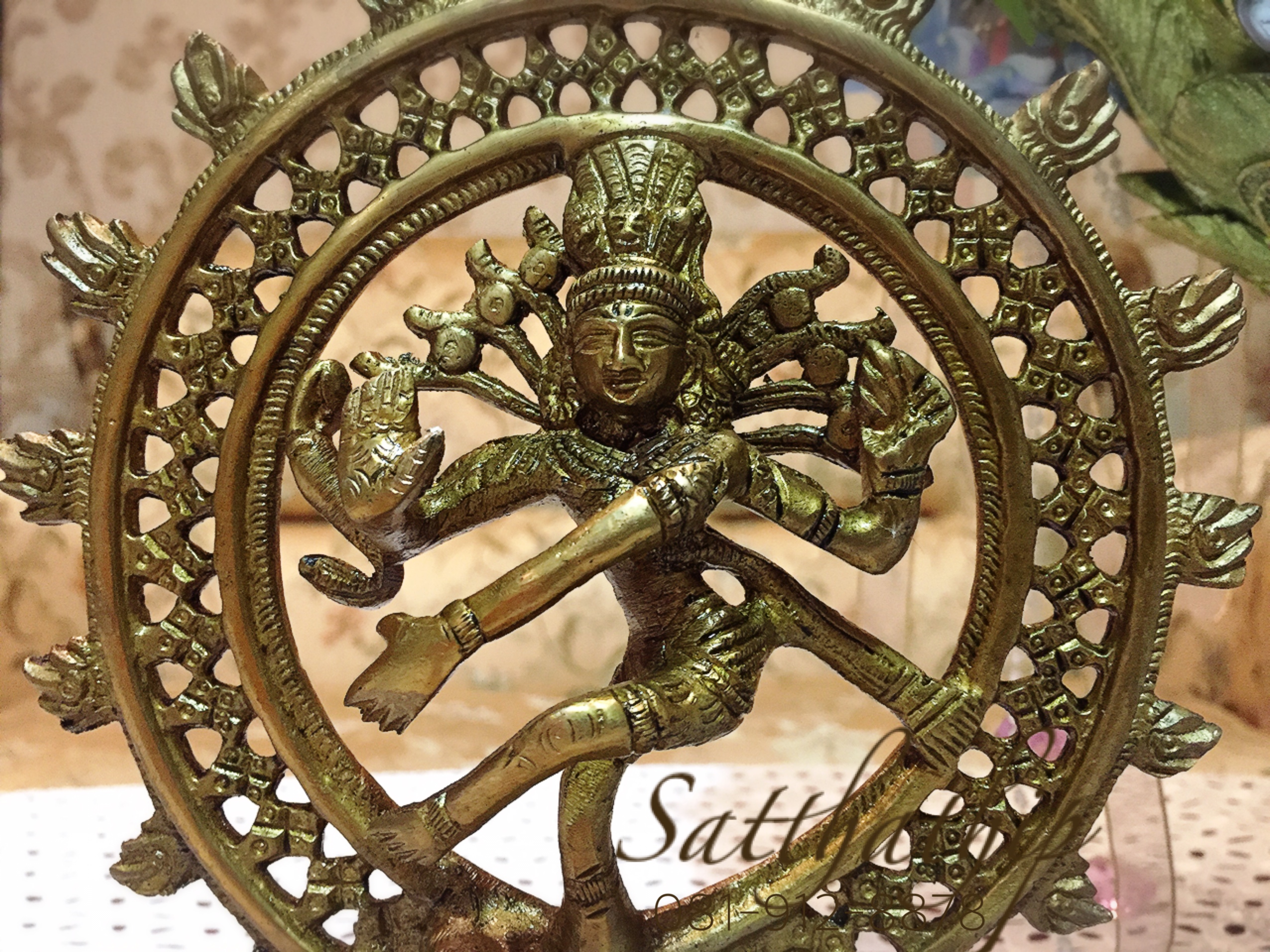 พระศิวะ ปางศิวนาฏราช (ทองเหลือง) ผลิตและนำเข้าจากอินเดีย - Shiva