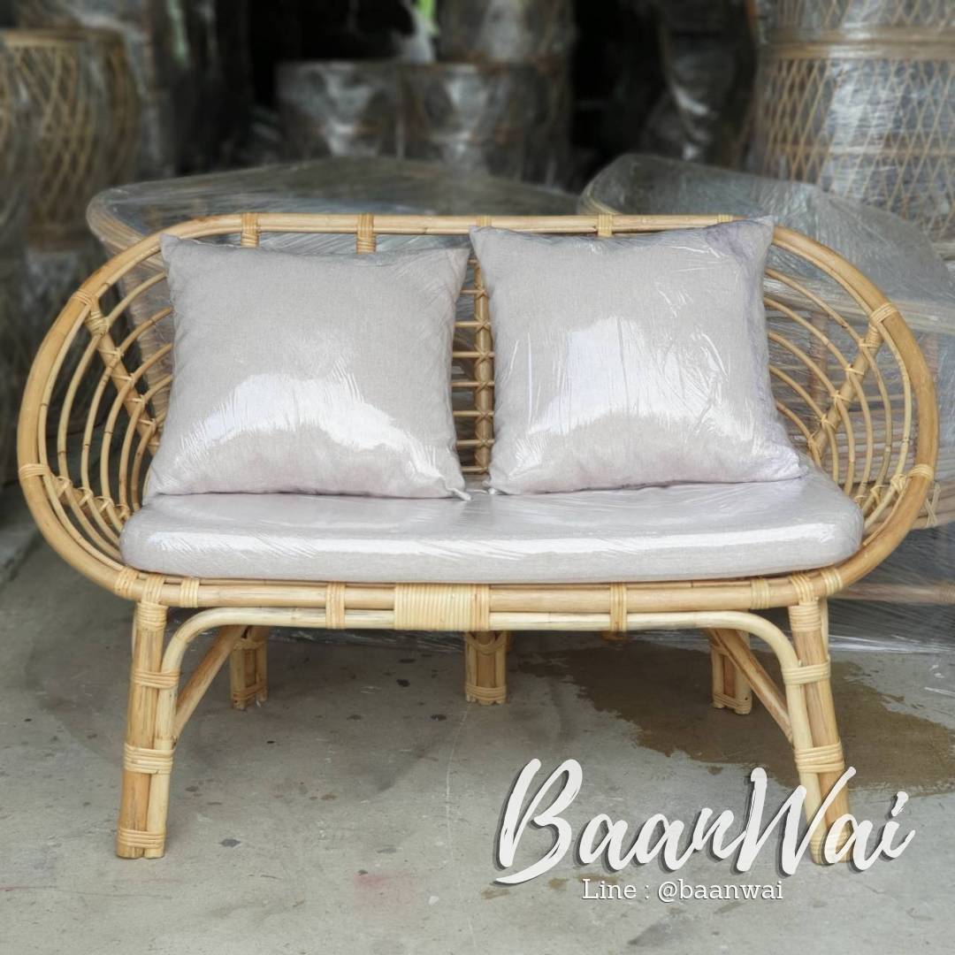 ชุดโซฟาหวายแท้