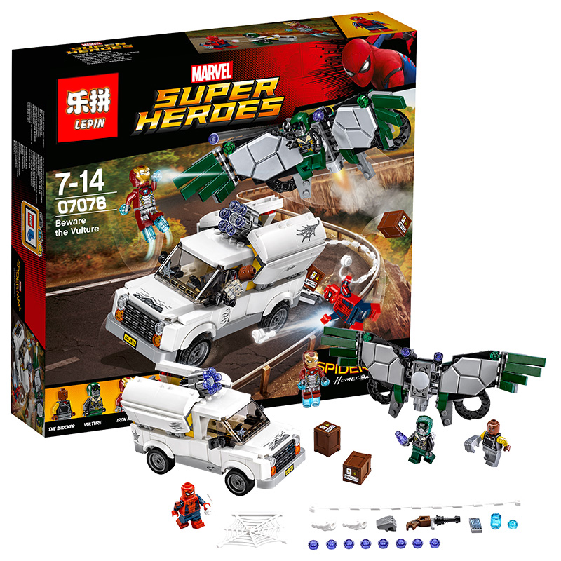 เลโก้จีน LEPIN.07076 ชุด Spiderman Beware The Vulture
