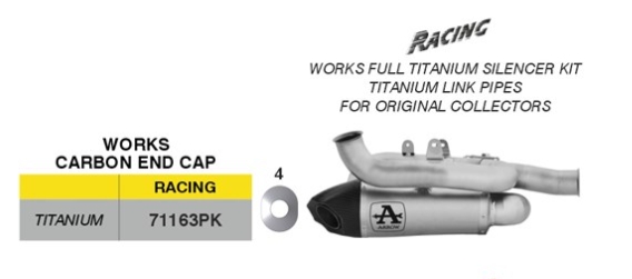ท่อ Arrow สลิปออนไทเทเนียม สำหรับ Panigale V4 2025+ ท่อคู่ออกล่าง
