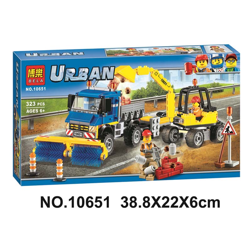 เลโก้จีน Bela.10651 ชุด Urban Sweeper and Excavator