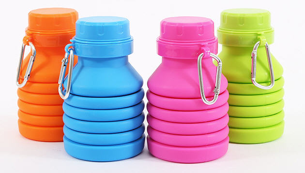 ขวดน้ำพลาสติก,ขวดน้ำพลาสติกพับได้,450ml