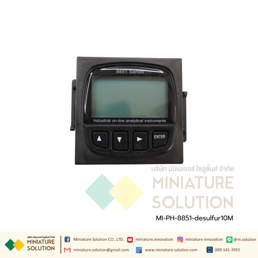 PH Controller รุ่น PH-8851 pH meter Industrial รองรับการทำงานหนักแบบอุตสาหกรรม ยี่ห้อ JISHEN 10m Controller + 10m desulf