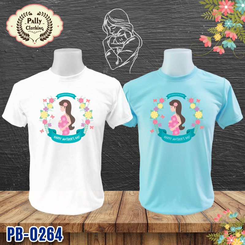 เสื้อวันแม่ PB-0264 ลาย HAPPY MOTHER'S DAY