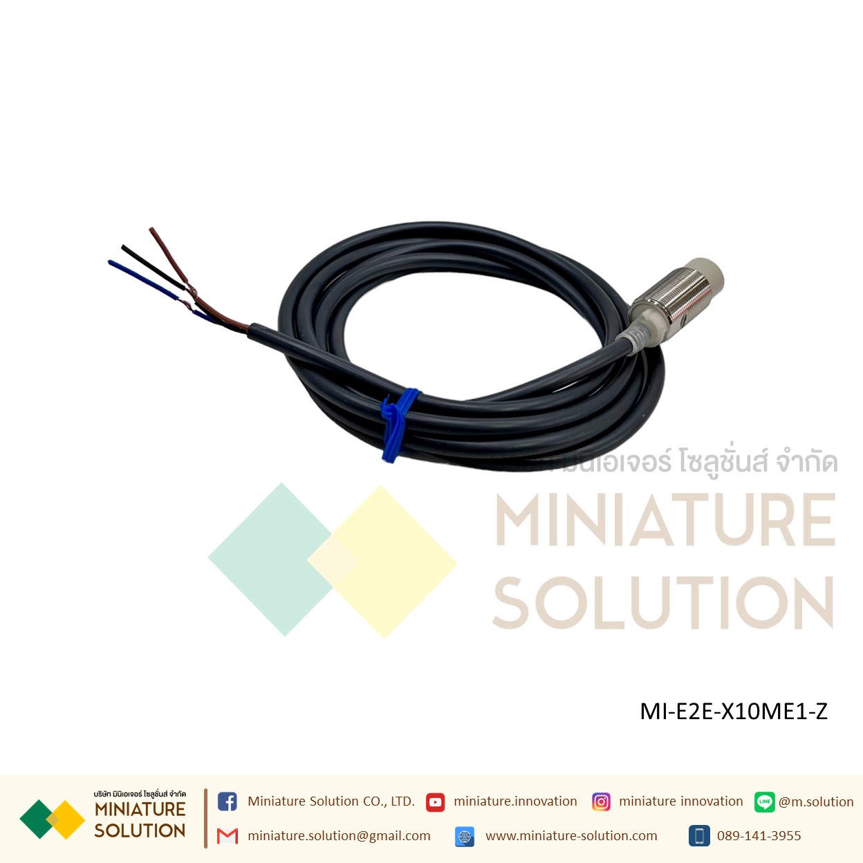 OMRON Proximity Sensor เซ็นเซอร์จับโลหะ ระยะจับ 2/10/14 มิล SIZE 8/18mm/M8 ไฟเลี้ยง 12-24 VDC PNP/NPN-NO