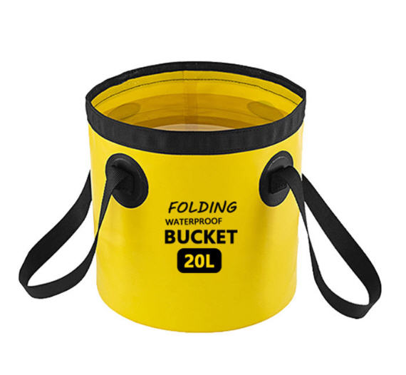 ถังน้ำพับได้พีวีซี,ถังน้ำPVC,ถังใส่น้ำพีวีซี,ถังอเนกประสงค์,ขนาด12L,20L,สกรีนโลโก้