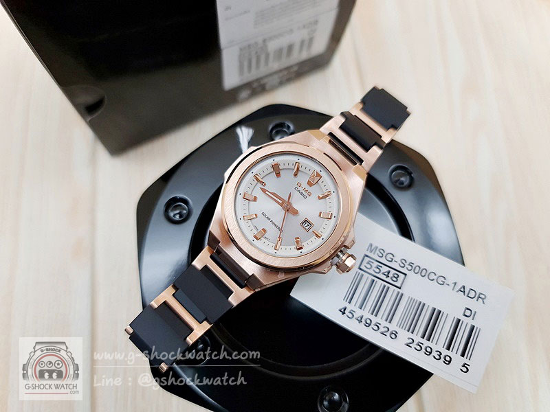 CASIO G-MS นาฬิกาข้อมือ นาฬิกากันน้ำ นาฬิกาของแท้ ประกันศูนย์ CMG 1 ปี รุ่น MSG-S500CG-1A