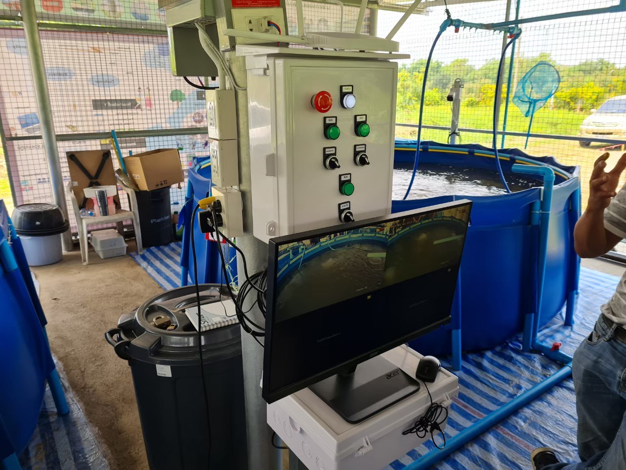 ติดตั้งระบบควบคุมปลาดุก x มหาวิทยาลัยเทคโนโลยีราชมงคลสุวรรณภูมิ