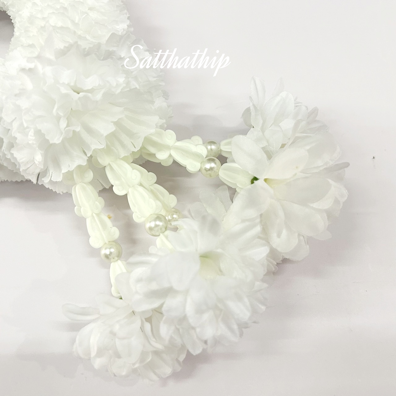 พวงมาลัยผ้า - พวงมาลัยดอกดาวเรืองผ้า - พวงมาลัยดอกดาวเรือง ประดิษฐ์ - พวงมาลัยถวายศาลพระภูมิ