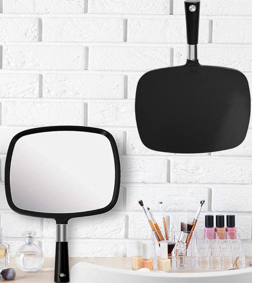 กระจกด้ามจับ,กระจกด้ามจับสกรีนโลโก้,กระจก,กระจกพกพาขนาดใหญ่,ขนาด228*337mm