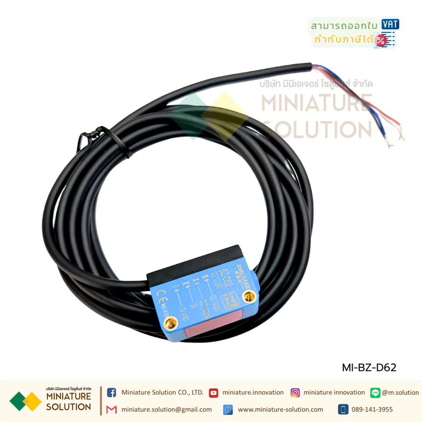 JINGJIAKE BZ-D62 NPN/ BZ-D62 PNP Reflective Photoelectric Sensor Detecting Range 40~600mm, 12~24VDC BZ E3Z-D61 R61 T61 เซนเซอร์ตรวจจับวัตถุ