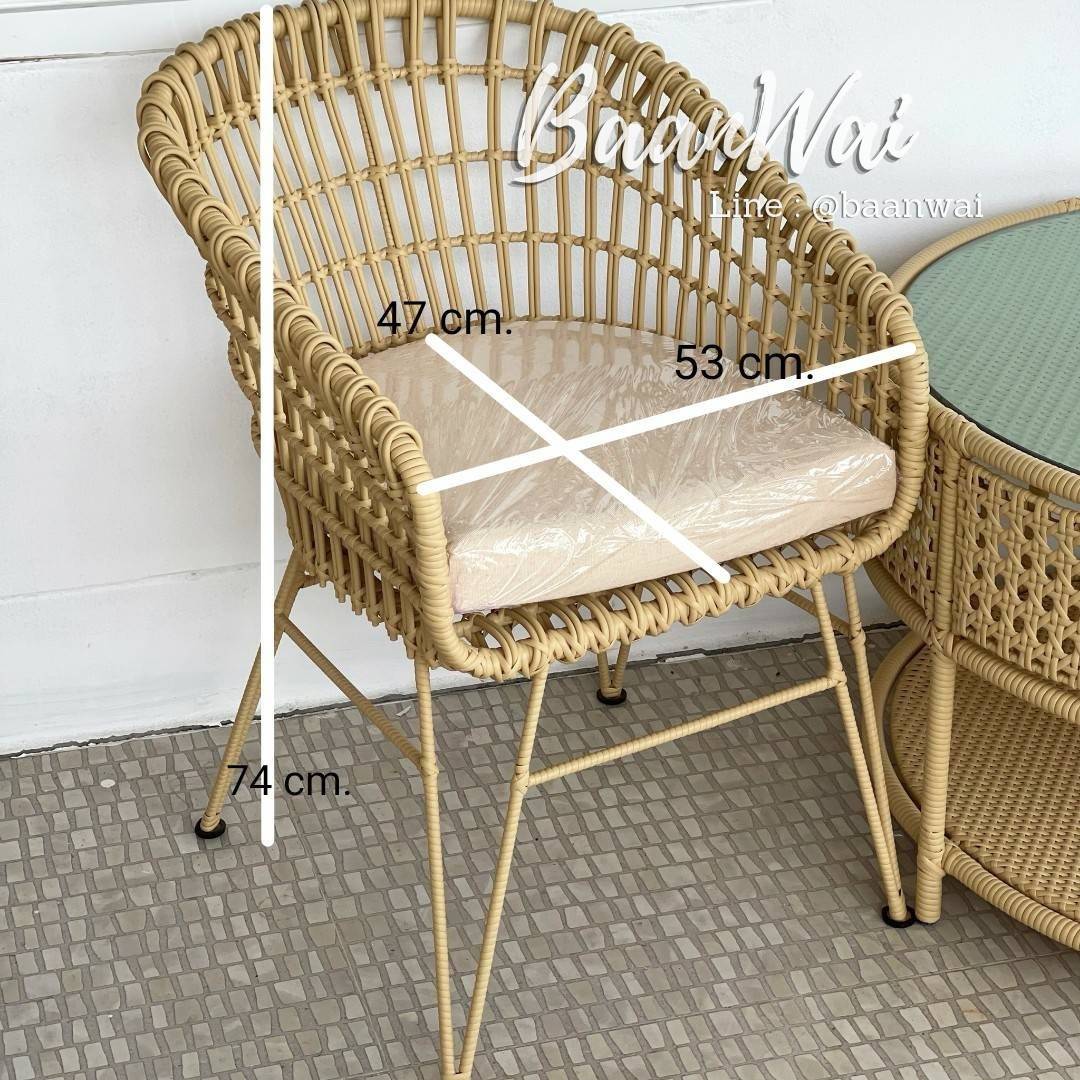 โต๊ะ เก้าอี้ หวายเทียม