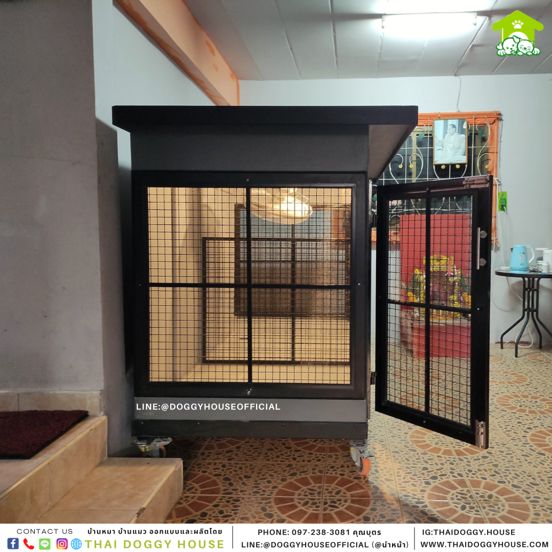 บ้านหมา 2 ประตู BOX STYLE