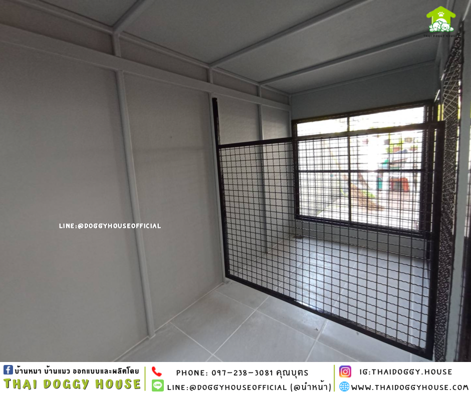 บ้านหมา 2ประตู แบบบ้าน BOX STYLE