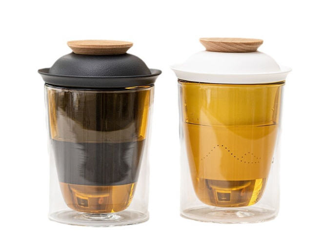 แก้วพร้อมที่กรองชา,แก้วชา