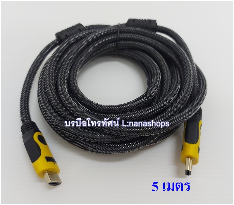 สายHDMI ต่อTVเข้ากับโน๊ตบุ๊ค กล่องจานดาวเทียม สายต่อสัญญาณภาพและเสียงเข้าทีวี