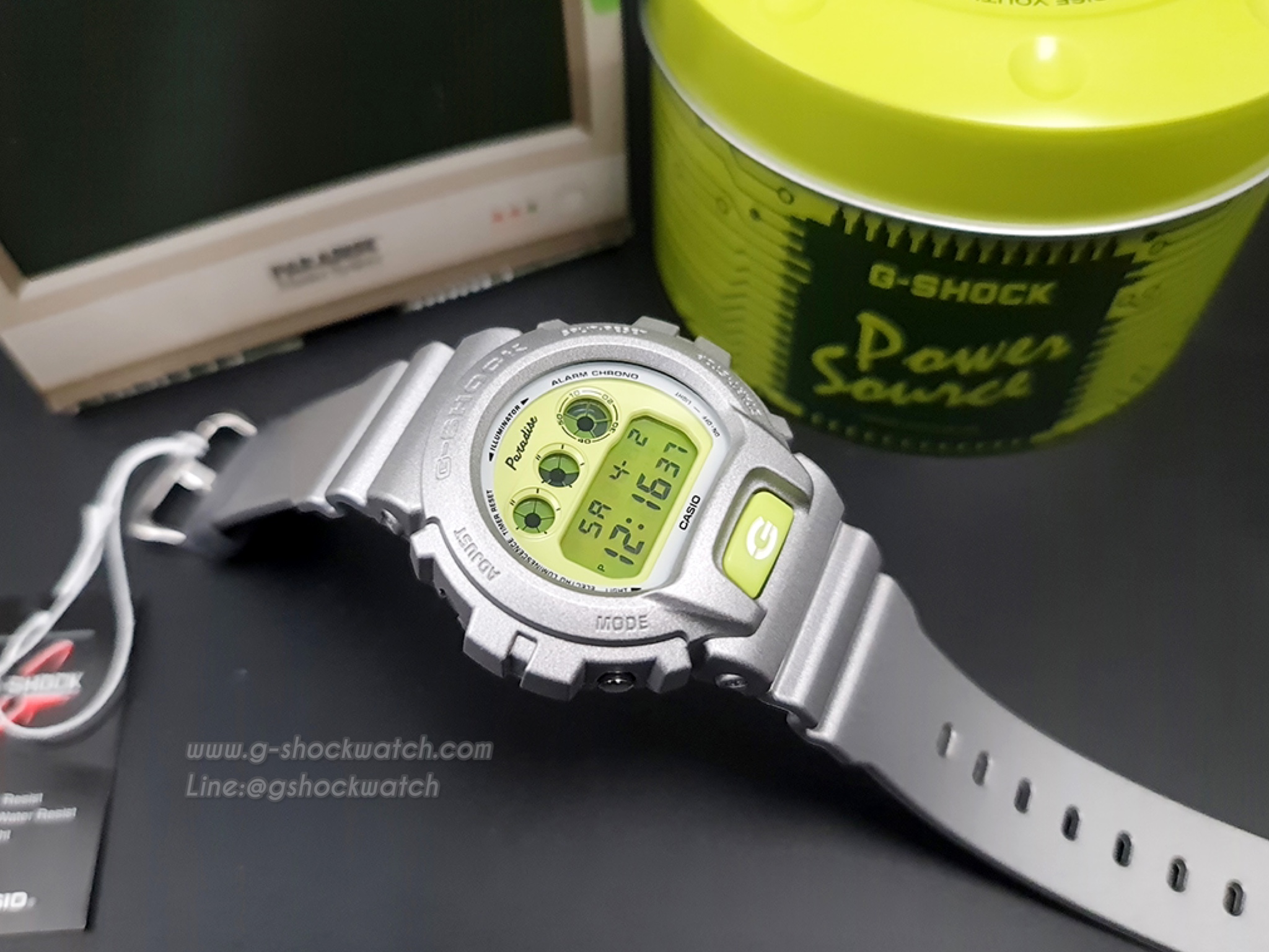 CASIO G-SHOCK นาฬิกาข้อมือ นาฬิกากันน้ำ นาฬิกาของแท้ ประกันศูนย์ CMG 1 ปี DW-6900PYU21-8DR ดำ