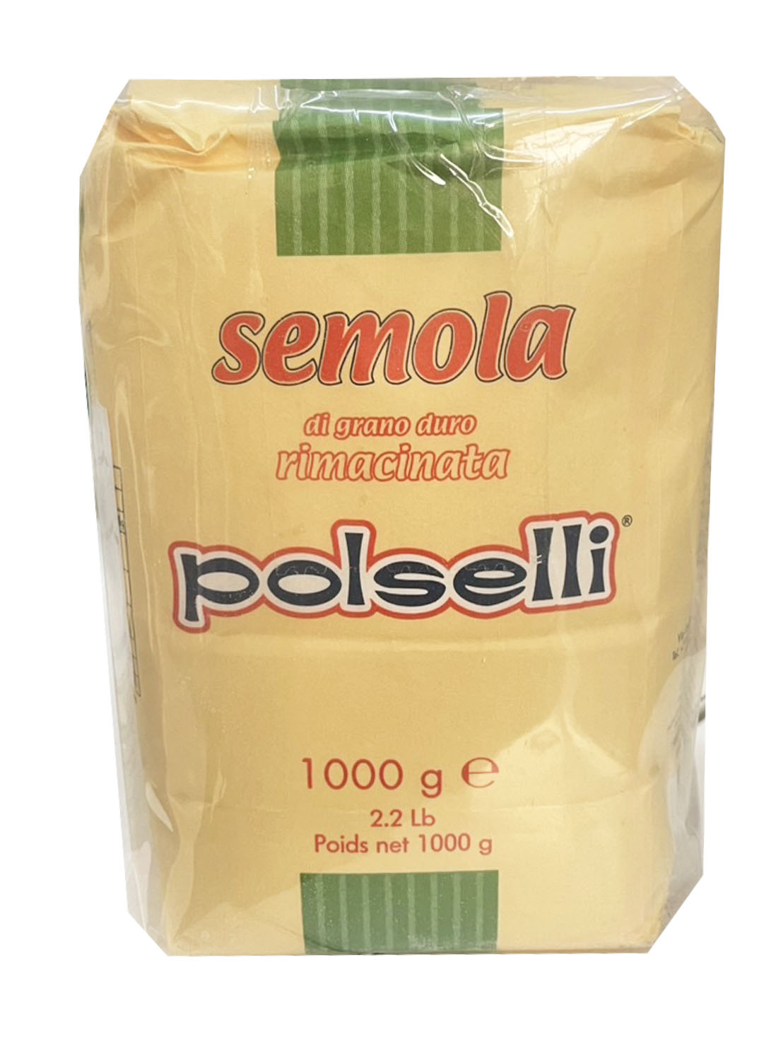 Polselli Semola แป้งเซโมลา ริมาซินาตา โพลเซลลี่ Polselli Semola Rimacinata di grano duro 1 Kg. (01-8266)