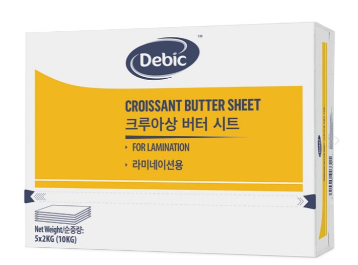 Debic Croissant Butter Sheet 2 Kg. เดบิค เนยครัวซอง 2 กก. (02-8255)