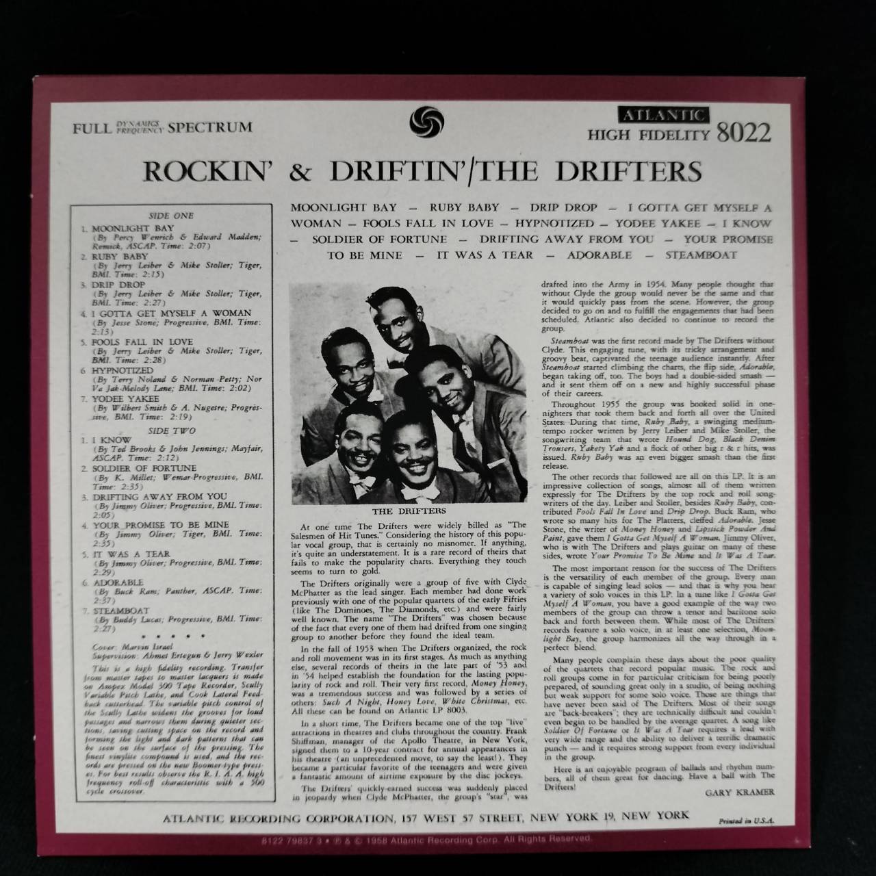 The Drifters – Original Album Series / EU / กล่องสวมมีสก๊อตเทปติดอยู่ / 5CD / แผ่นดี