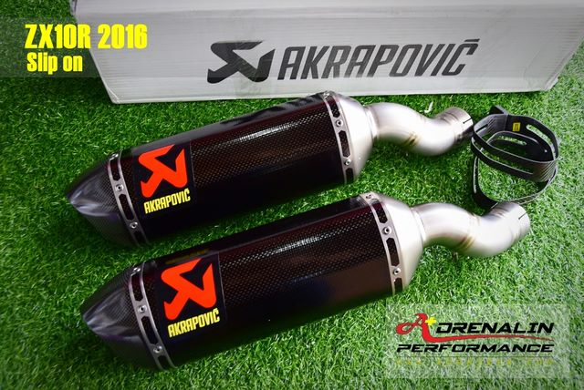 ท่อ Akrapovic carbon + link pipe ไทเท สำหรับ zx10 ปี 2016+ (For Exhibition only)