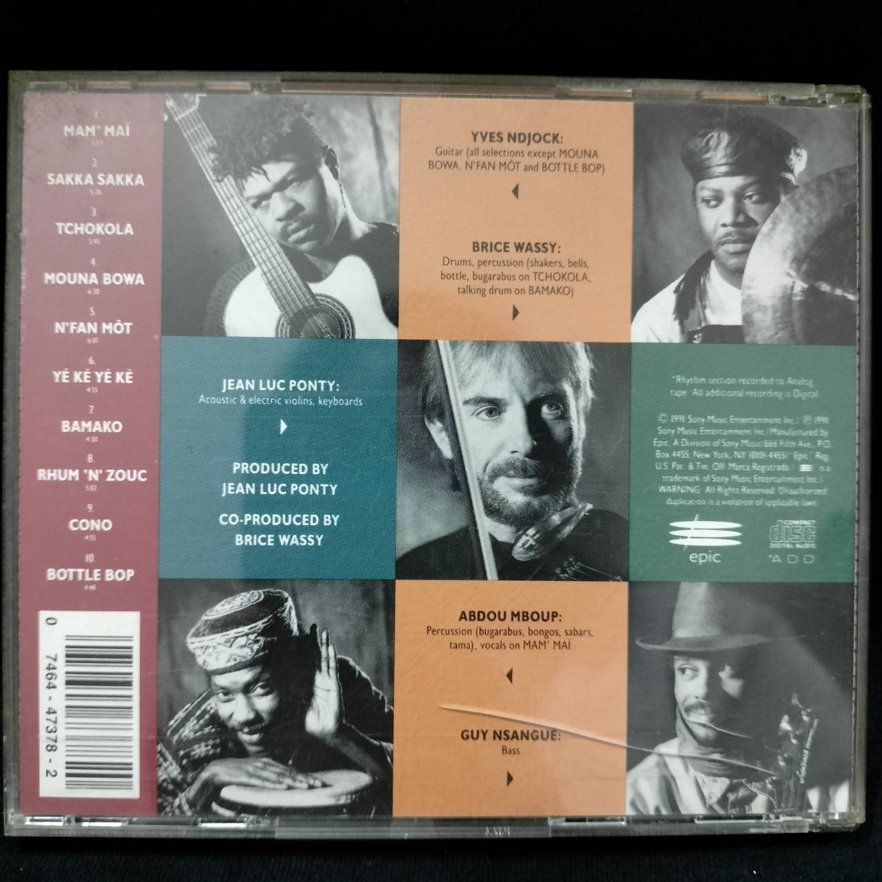 Jean-Luc Ponty – Tchokola / USA / มีรอยบ้าง