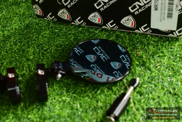 กระจกปลายแฮนด์ CNC racing สำหรับ M821 2018+ แบบกลม สีดำ รุ่น Rocket