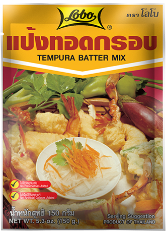 แป้งทอดกรอบ ตราโลโบ ขนาด 150 กรัม Tempura batter mix 150g. (01-0273)