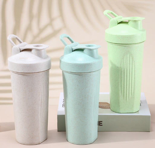 กระบอกเชค,แก้วเชคฟางข้าวสาลี,600ml