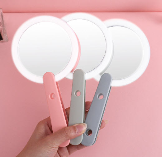 กระจกพกพา,กระจกพกพาพร้อมไฟLED,กระจกไฟLED