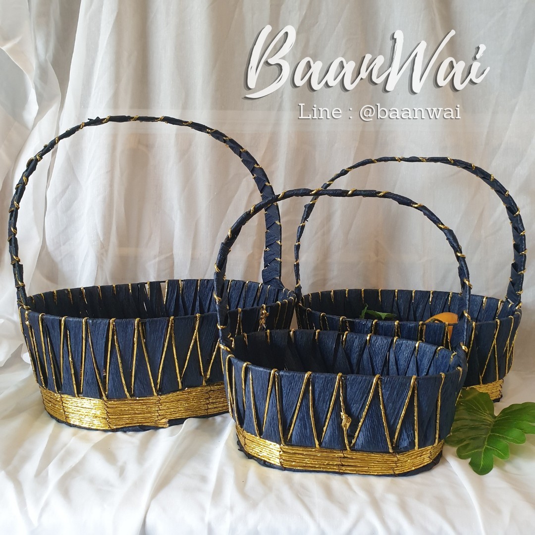 กระเช้า Code-005 VIP ทรงรี - ทรงกลม