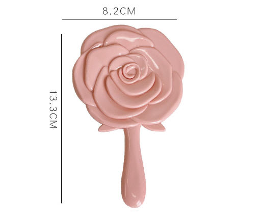 กระจก,กระจกด้ามจับ,กระจกรูปดอกไม้