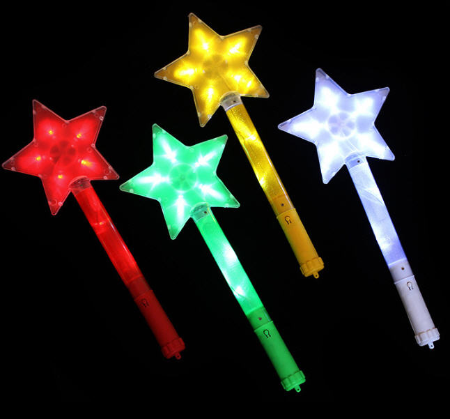 ไฟกระพริบรูปดาว,แท่งไฟกระพริบคอนเสิร์ต,อุปกรณ์เชียร์คอนเสิร์ต