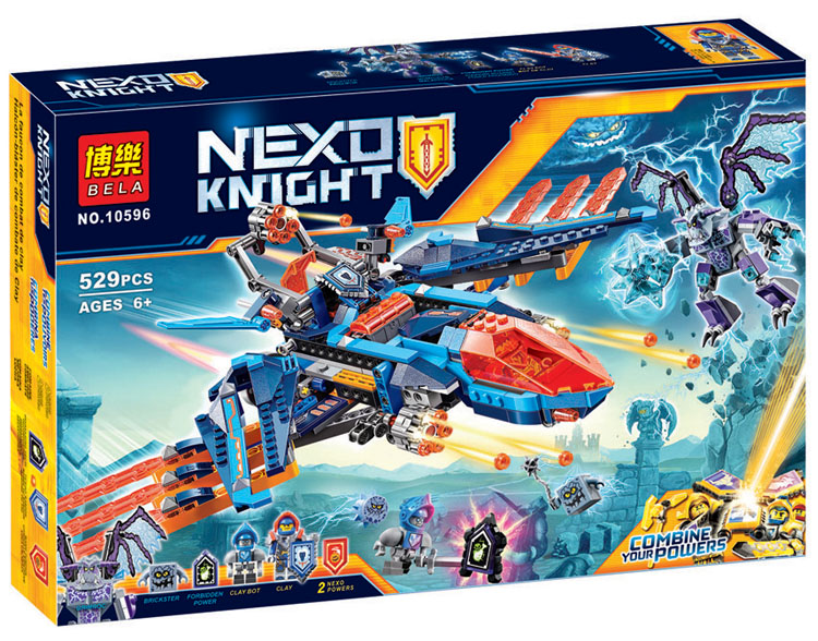 เลโก้จีน BELA.10596 ชุด NEXO Knights Clay's Falcon Fighter