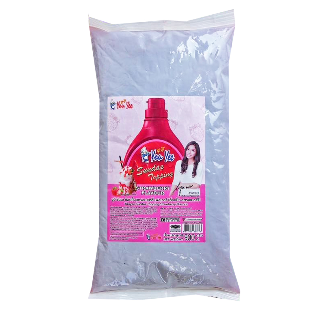 ยูยี ซันเดย์ ท็อปปิ้ง สตรอเบอรี่ You Yee Topping Strawberry 900 g. (05-8773)