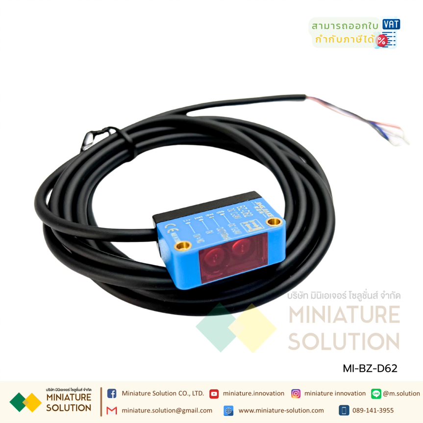 JINGJIAKE BZ-D62 NPN/ BZ-D62 PNP Reflective Photoelectric Sensor Detecting Range 40~600mm, 12~24VDC BZ E3Z-D61 R61 T61 เซนเซอร์ตรวจจับวัตถุ