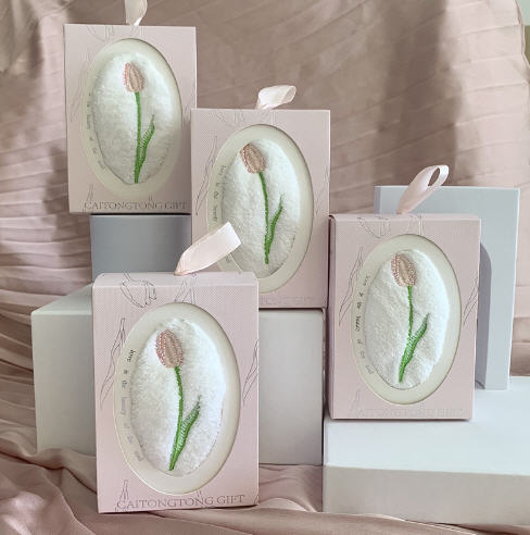 ผ้าขนหนู,ขนาด13x9x4.5cm