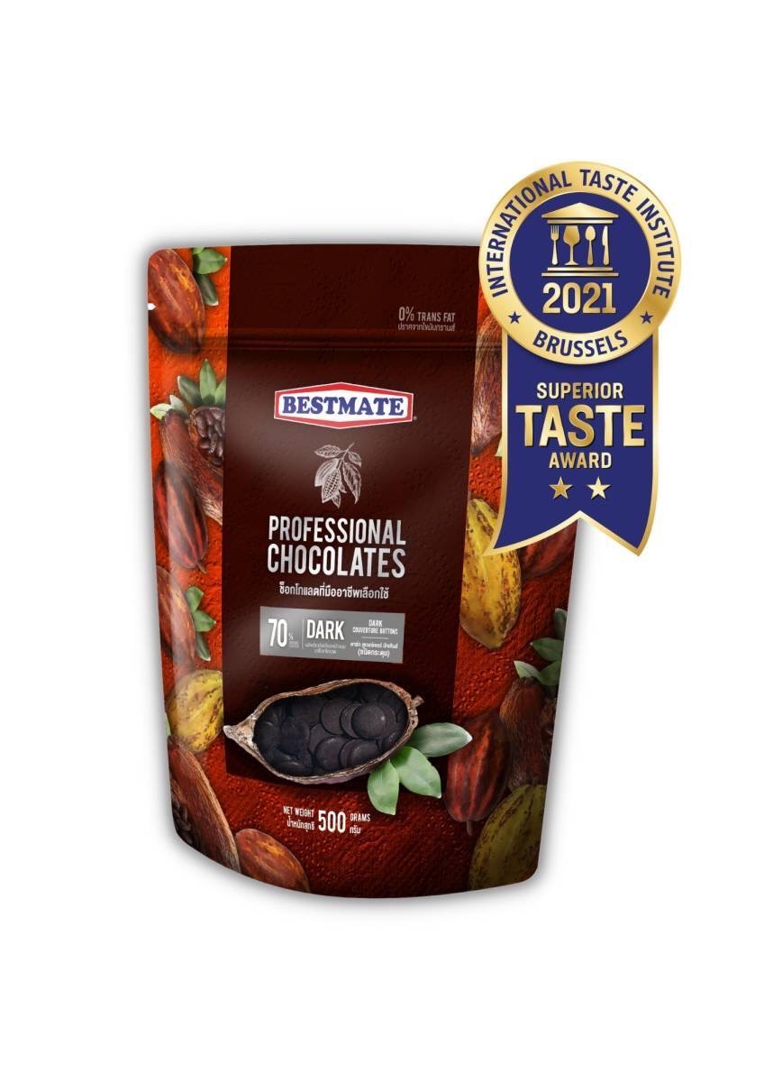 🔥อ่านหมายเหตุก่อนสั่ง🔥ใหม่ 🍫 ดาร์ก คูเวอร์เจอร์ 70% ตรา เบสท์เมส Bestmate 500 กรัม ช็อคโกแลต