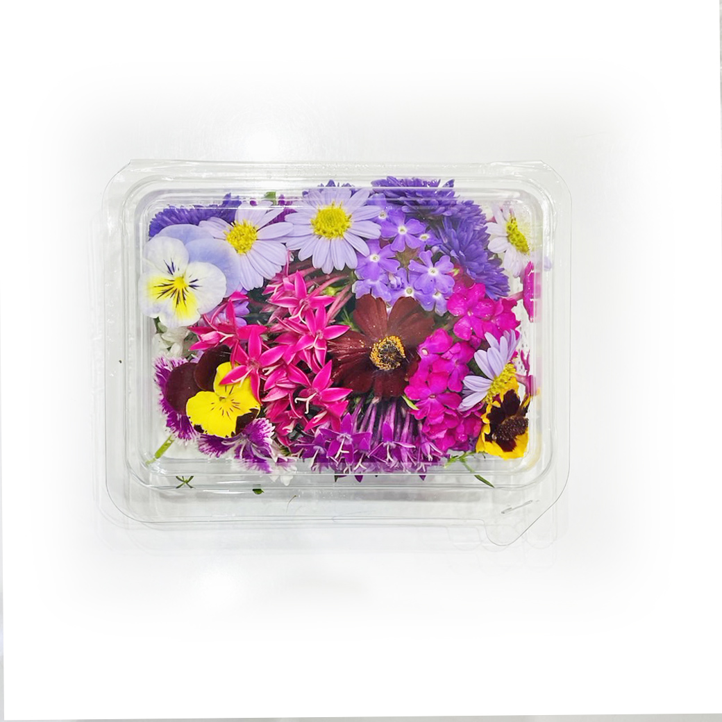 (ขนาดใหม่) ดอกไม้ทานได้ คละประเภท ออร์แกนิค (แช่เย็น) Organic Assorted Edible Flowers 25 g. (สินค้าแช่เย็น)(08-7914)