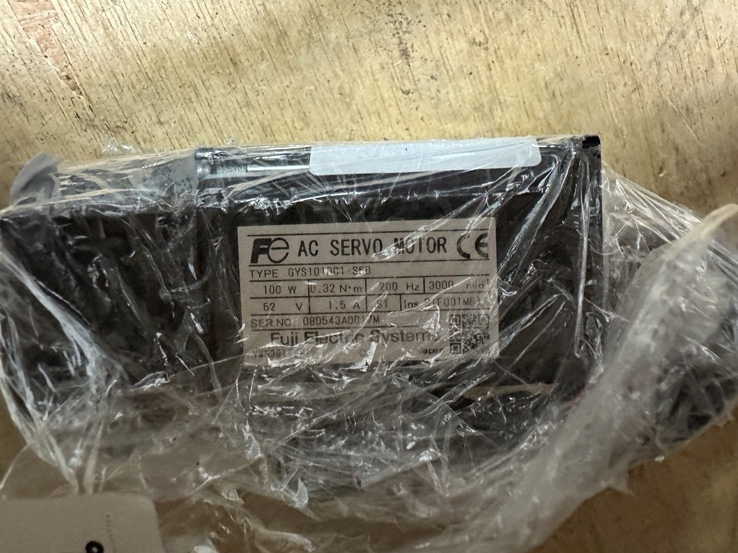 GYS101DC1-S6B FUJI SERVO MOTOR