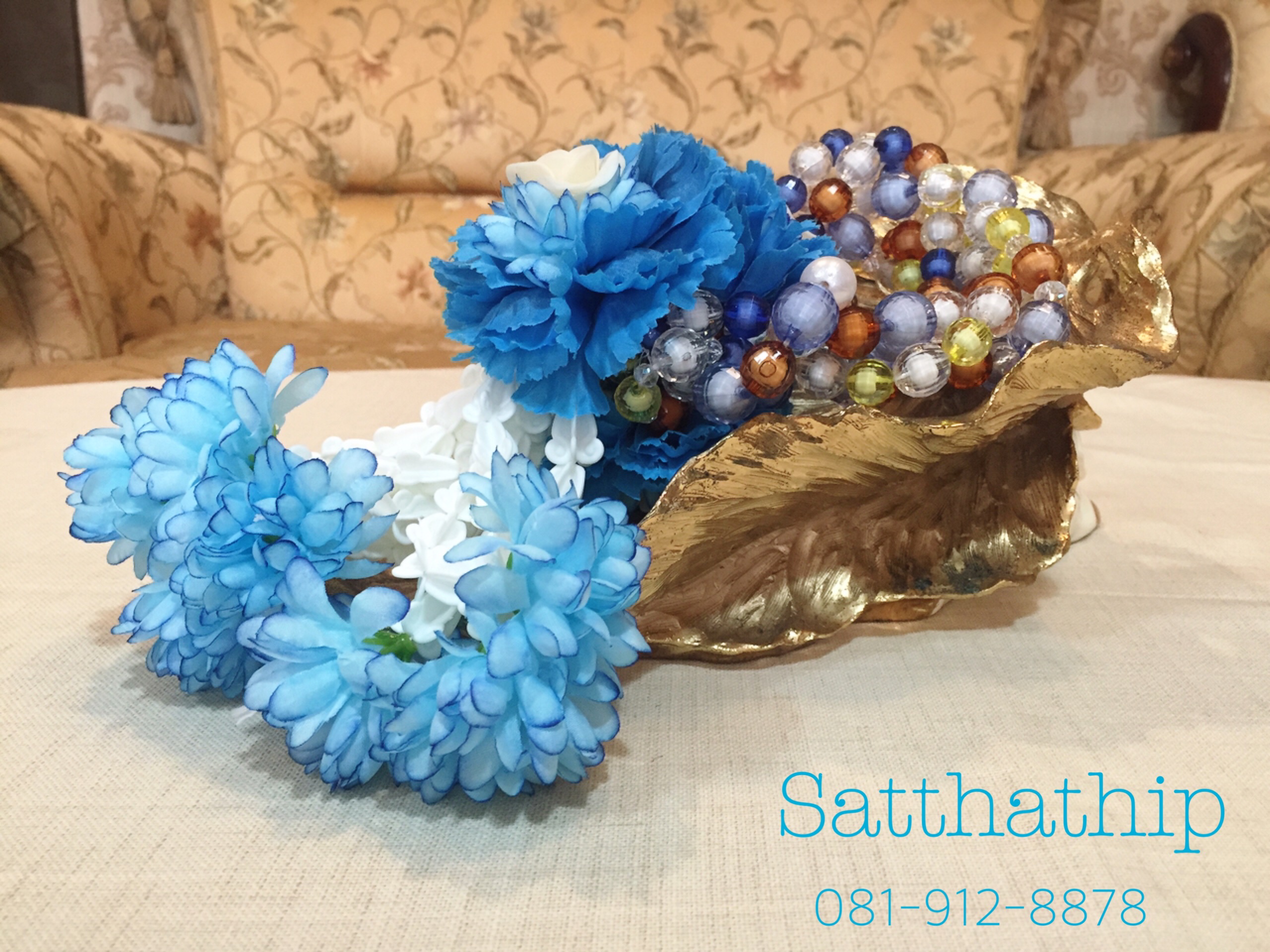 พวงมาลัยลูกปัด - พวงมาลัยลูกปัดสีผสม - Garland