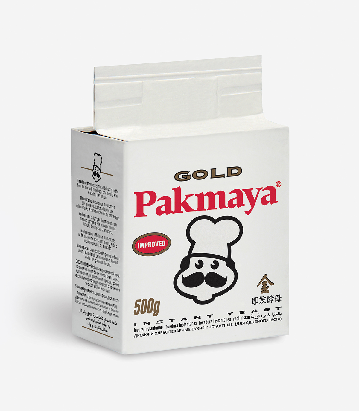 (ยกลัง) ยีสต์แห้ง Pakmaya Gold Instant Dry Yeast ขนาด 500 g. x 20 (06-0492-11)