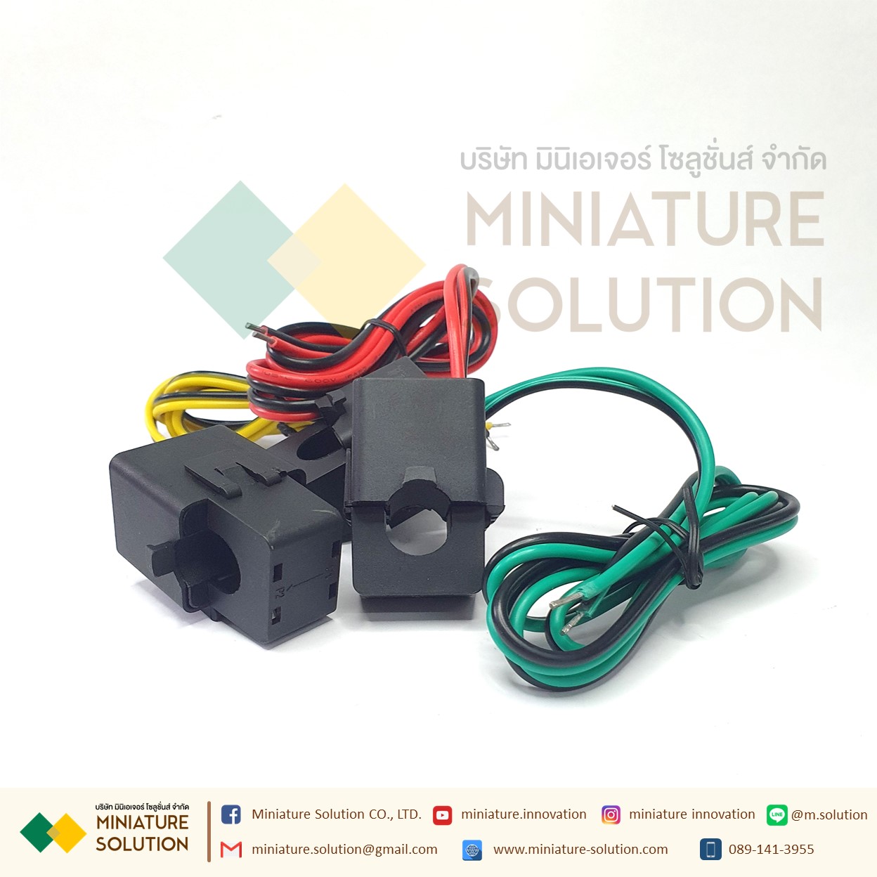 CT ขนาดเล็ก หม้อแปลงกระแสไฟฟ้า KT24/36/50 open current transformer 50/5A-2000/5A 0.5 class คอยล์หม้อแปลงกระแสไฟฟ้า SENSOR (50/5 : 16MM)